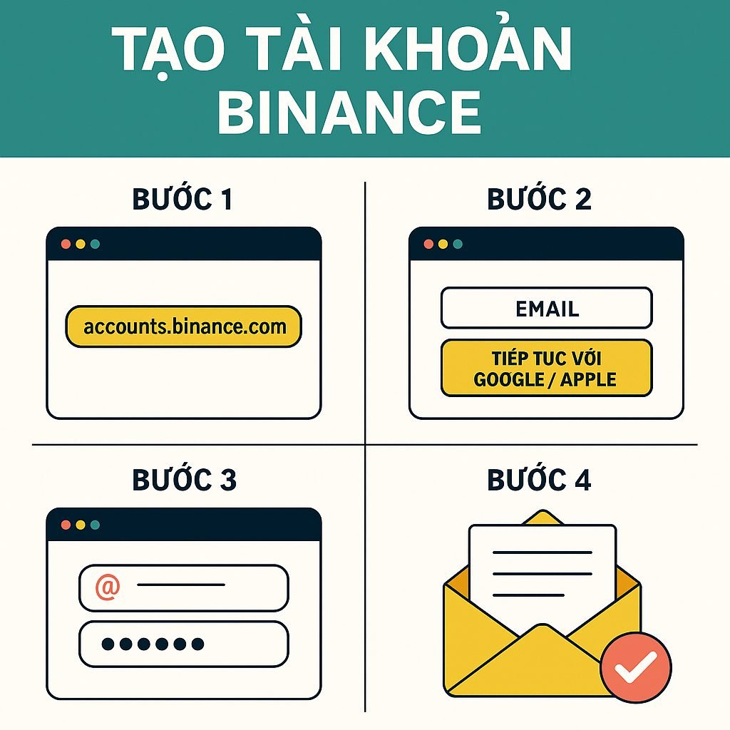 Tạo tài khoản Binance